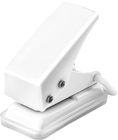 Mini Locher - Einzellocher Papierlocher - Ideal für Büro, Schule und Heimwerken Aktenordner-Bindung, Bastelalben, Lesezeichen-Ordner, Einfach zu Verwenden und zu Transportieren