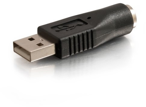 C2G Adaptador USB Macho a PS/2 Hembra 27277, Color Negro