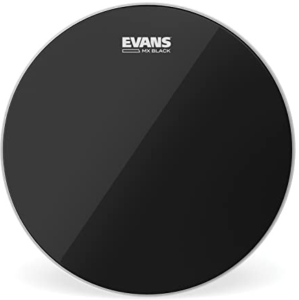Evans MX Black Marching Tenor Schlagzeugfell, schwarz, 13 Zoll