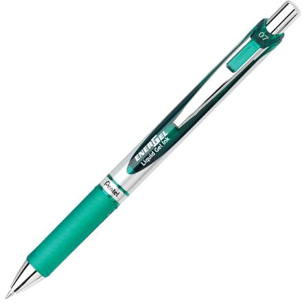 Pentel EnerGel XM BL77 Gelschreiber mit Druckmechanik, grün (1 Stück)