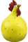Ruth Vetter Figur - Huhn zum Stellen in Gelb S