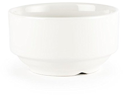 Plain Whiteware Soup Bowl - unhandled - 14oz. Box quantity 24.