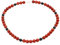 Kette Collier aus Schaumkoralle & Onyx & 925 Silber rot-braun schwarz Halskette