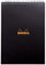 RHODIA 19920C - Spiral Notebook (Full Bound) Notepad Black A4 | Small Tiles | 80 Detachable Sheets - Clairefontaine Paper 90g - Polypro Cover (Plastic) - Rhodiactive