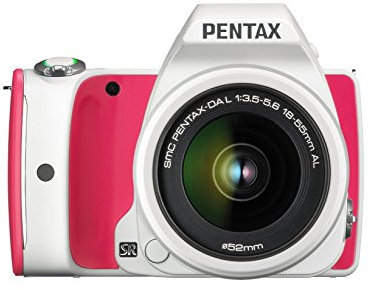 Pentax K-S1 Objektiv-Set für Spiegelreflexkameras Sweets Collection, 20 MP SLR-Kamera mit 7,6 cm (3 Zoll) LCD-Gehäuse, Blau / Cremefarben, Strawberry Cake