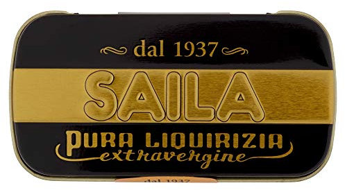 Saila - Liquirizia Pura Extravergine 10 g Cadauno, Box Da 18 Astucci