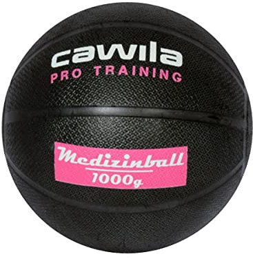 Cawila Medizinball PRO Training, Gummi Gewichtsball, ideal für Fitness, Sport und Freizeit