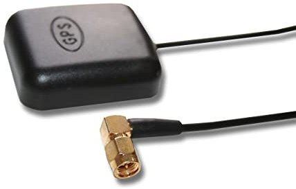 vhbw GPS Antenne kompatibel mit u-blox Tim-LL GPS Module, Tim-LP GPS Module, Tim-LR GPS Module Navi mit SMA-Anschluss - Magnetfuß, 5 m, Schwarz