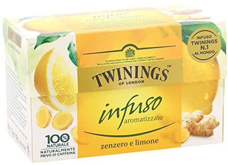 Twinings - Infusi Aromatizzati al Limone e Zenzero (40 Bustine)