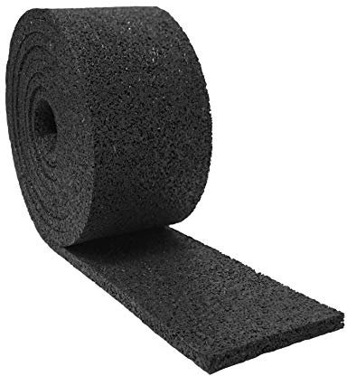 8mm Gummigranulat Rolle-77x2300mm Kunststoff Rolle wetterfest, Kunststoff Gummigranulat-Pads für Balkon, Garten und Terrassendielen, Terassenboden außen als Bodenmatte, für Bodenplatten Unterlagen