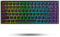 DREVO Gramr V2 Te Tastiera da Gaming Meccanica Rossi Interruttore Retroilluminazione RGB a 84 Tasti TKL 75% Tastiera con Cavo US Layout