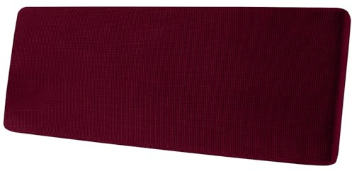 SYLC Sofa Sitzkissenbezug, Sofa Sitzkissenbezug Stretch, Elastischer Kissenbezüge, Husse Überzug Bezug Für Sofa Sitzkissen, rutschfest Stoff Tartan (Rot,3-Sitzer)
