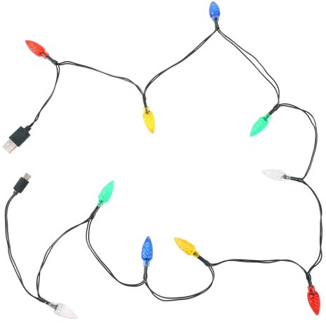 Hemobllo USB C String Light Charging Cable - LED Christmas Lights Charging Cable USB and Bulb Charger Phone Charging Cable Cord