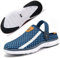 Zuecos Mujer Hombre de Verano Playa de Sandalias Ligero Pantuflas Zapatillas de Estar por Casa Antideslizante Azul Oscuro 43
