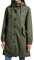YFFUSHI Femme Veste Imperméable Coupe-vent d'Extérieur Léger et Respirant Veste de Pluie à Capuche Trench-coat Mi-long