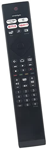 ALLIMITY HR45B-GJ06 Télécommande Remplacer pour Philips Ultra HD LED 4K TV 55OLED706/12 65OLED706/12 58PUS8517/12 50PUS8517/12 65PUS8546/12 50PUS8857/12 50PUS8506/12 70PUS8506/12 55PUS8897/12