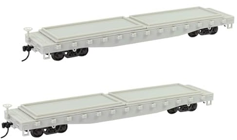 Evemodel 2 Set Spur H0 1:87 Flachwagen Modell Eisenbahn Güterwagen Waggon Unbemahlte Klebstoff Blank unlackiert unmontiert