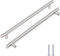 2 Pack Kitchen Cupboard Handles Stainless Steel Kitchen Door Handles Brushed Cabinet Handles Wardrobe Drawer (2 Pack Silver, Hole Centre 192mm)