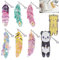 8 Stück Diamond Painting Lesezeichen, 5D Diamond Painting Feder Form Strass Bookmarks Kristall DIY Diamant Zeichnung Textmarken für Erwachsene Kinder Anfänger Kunsthandwerk Zubehör (A)
