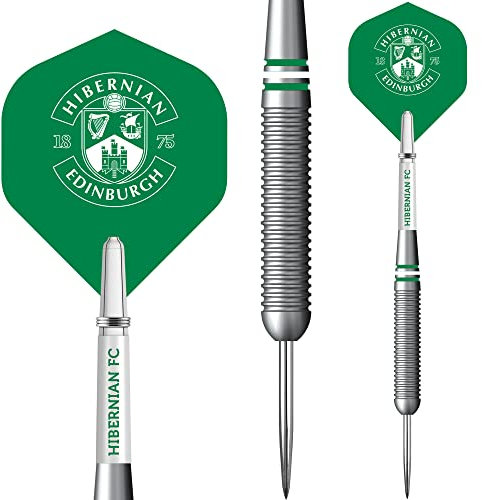 Darts Corner Offizielles Lizenzprodukt des Hibernian Football Club Hibs FC Dartpfeile, Messing, 22 g (D1437)