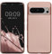 kwmobile Case kompatibel mit Google Pixel 8 Pro Hülle - Schutzhülle aus Silikon metallisch schimmernd - Handyhülle Metallic Rosegold