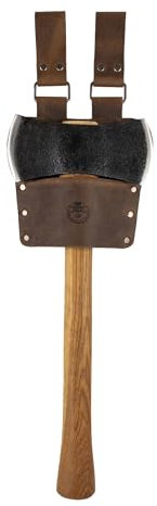 Valhalla Gear Axe Holster, Full Grain Leather, Bourbon Brown