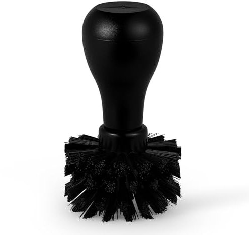 MHW-3BOMBER ABS Kaffeesiebträger Reinigungsbürste, 58mm Siebträger, professionelle Barista Reinigungswerkzeuge für Espressomaschinen, effektive Siebträgerbürste schwarz, Modell: B5536