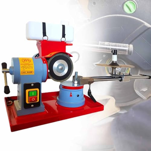 SACLMD Aiguiseur de Lame de scie Circulaire,Affûteuse de Lame de scie,Affûteuse de Lame de scie électrique,Affûteuse de broyeur à Angle Rotatif,220V