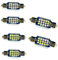 YOUNLEN auto lampadina siluro led Canbus no error c5w Super Bright 12V 24V CANBUS Error Free usato per Interior Dome Light Map Targa Luci di Cortesia Luce cupola della carta(Bianco) (36MM)