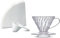 Hario VD-01-T-EU Cafetière à café en papier filtre, cuillère, V60, plastique