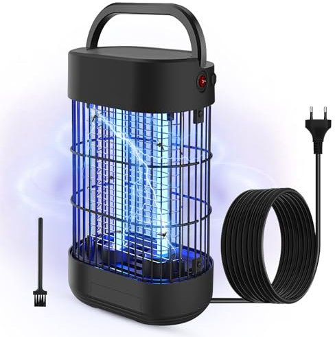 Zanzariera Elettrica, 14W Efficacemente 50㎡ Luce UV Assassino di Insetti Elettrico Assassino di Mosche da Interno Non Tossico Trappola per Zanzare per Camera da Letto Cucina Patio