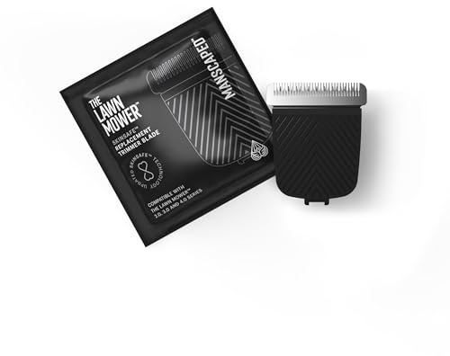 MANSCAPED® The Lawn Mower® SkinSafe® Replacement Trimmer Blade - Groin Hair Groomer Ceramic Blade Head Refill, Snap-In Shaver Cartridge with Built-in Guard for Models 2.0, 3.0, 4.0, (1 Pack)