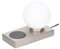 Lindby Tischlampe 'Junis' (Modern) in Alu aus Metall u.a. für Arbeitszimmer & Büro (1 flammig, E14) - Tischleuchte, Schreibtischlampe, Nachttischlampe, Arbeitszimmerleuchte
