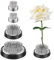 Fzyisw 4 Stück Blumen Frosch Edelstahl, Runde Kenzan Blumenarrangement Halter, Blumenigel, Steckigel Blumen, Flower Frog, Ikebana Kenzan für Garten Hotel Dekoration Kunst Zuhause Leben