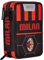 Seven Schulmäppchen mit 3 Fächern, A.C. Milan Fußball – Path of Victory, rot schwarz – Stiftehalter mit Mehreren Fächern mit Bleistiften, Stiften und Farben, Mehrfarbig, Taglia Unica, Modern