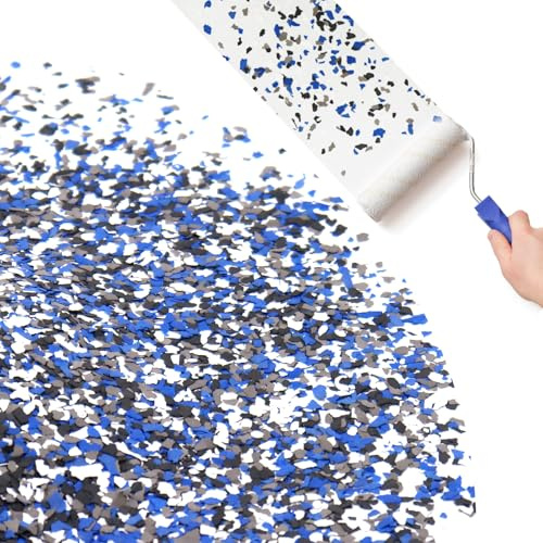 Kaoer Epoxy Floor Flakes,454G/ 1Lb Mixed Color Decorative Chips Concrete Floor Coatings Paint Flakes Garage Epoxy Floor Kit For Garage Floor Painting, Garage Floor Paint