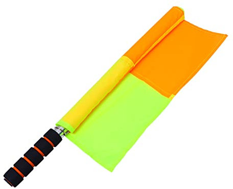 Anneome Linienrichter Fahne Signal Flagge Schiedsrichter Fan Jubeln Fahne Outdoor Sport Fußball Spiel