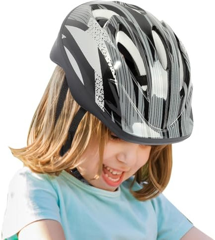 Mimoqk Kinder-Fahrradhelme | Verstellbare Sicherheitsausrüstung für Schlittschuhe | Bequeme Sicherheitsschutzkappe für Roller, Skateboard, Radfahren Mädchen