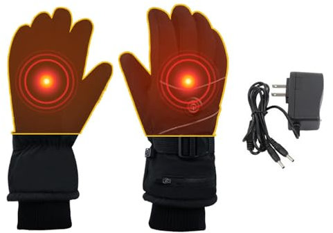 Guantes calientes eléctricos de invierno,Guantes de motocicleta con calefacción recargables,Guantes de moto más cálidos para invierno - Guantes de esquí con calefacción recargable, guantes cálidos par