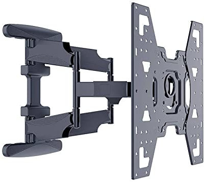 Supporto da parete per TV Full Motion, girevole, inclinabile, con rotazione di estensione per la maggior parte dei televisori e monitor LED LCD a schermo piatto curvo da 40-70 pollici, VESA massimo 4