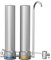 [Lones de Plata]Waterdrop Doble Etapa Sistema Filtrado de Agua para Encimera, Reduce el Cloro, el Mal Sabor y El olor, Filtración Mejorada con Lones de Plata, Acero Inoxidable, WD-CTF-09 (2 Filtros)