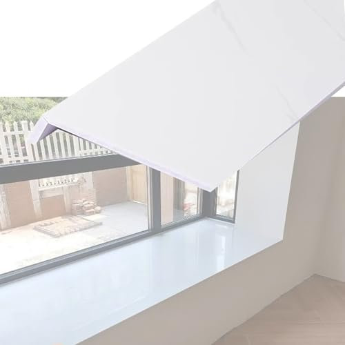XILYZMO Fatto su Misura Davanzale Interno, Sostituzione Davanzale LedgeCover, PVC Acrilico Composito Finestre Bordo Piastra Protettiva, Decorativo Davanzale Copertura Nasello