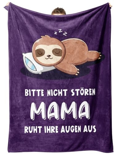 musaecoin Muttertagsgeschenk, Mama Geschenk Kuscheldecke | Weiche Spaßige Nickerchendecke Picknickdecke-Geburtstagsgeschenk Muttertagsgeschenk für Mama,157 * 132 cm