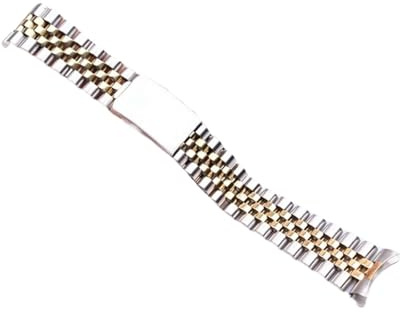HMFANG Luxusarmband 13/17/18/19/20/21/22 Mm Metallarmband Mit Gebogenem Ende, Kompatibel Mit Rolex DATEJUST Edelstahlarmband Herrenuhrenzubehör