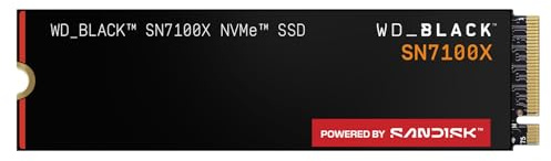 WD_Black SN7100X Disque SSD NVMe 2 to (Jusqu’à 7250 Mo/s en Lecture, Stockage sous Licence Officielle ROG Xbox Ally (X) et PC, PCIe Gen4, Un Mois d’abonnement au Xbox Game Pass Ultimate)