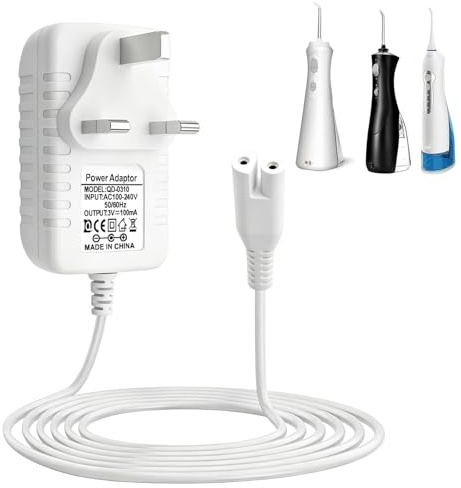 Water Flosser Charger for Waterpik WP360 WP450 WP462 WP440 WP450W, 1.5M | 3V Replacement Power Supply Adapter for Water Flosser WF-13CD010, WP-100-450, WP-112-462 WP360W WP462W WP465 WP463 WP112