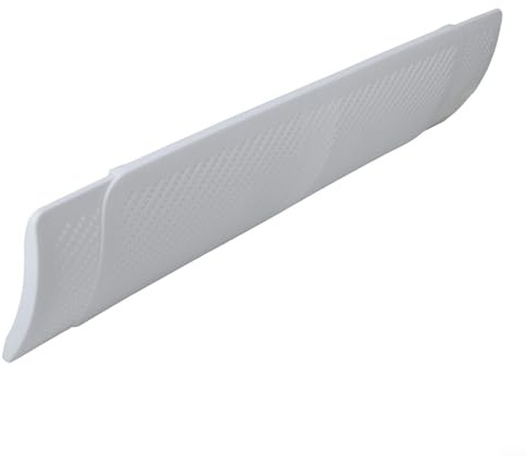 Qualoramall Deflector de aire acondicionado central ajustable con filtro purificador de algodón para instalación en techo o lateral, longitud extensible de 58,5 a 95,5 cm, material de polipropileno