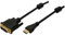LogiLink CH0004 Câble HDMI en ferrite core vers DVI Mâle/Mâle 2 m Noir