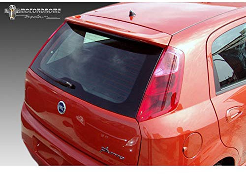 Alettone Tetto AUTO-STYLE per Fiat Grande Punto 11/2005- in Poliuretano (PU) Nero, Rosso, Pesca