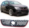 Sport Waben Kühlergrill mit rotem Rand für VW Polo 9N3 05-09 auch GTI